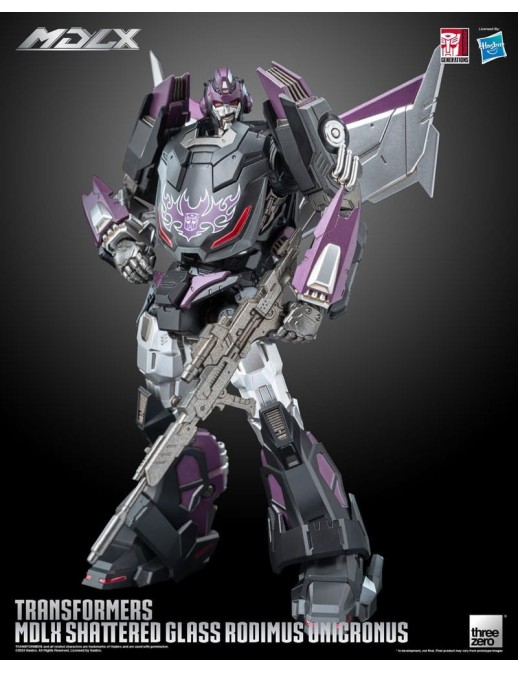 Threezero Transformers MDLX Articulated Figures Series Shattered Glass Rodimus Unicronus
