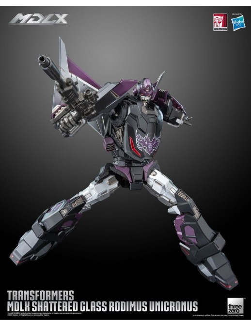 Threezero Transformers MDLX Articulated Figures Series Shattered Glass Rodimus Unicronus