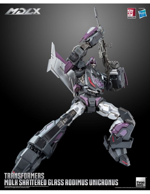 Threezero Transformers MDLX Articulated Figures Series Shattered Glass Rodimus Unicronus