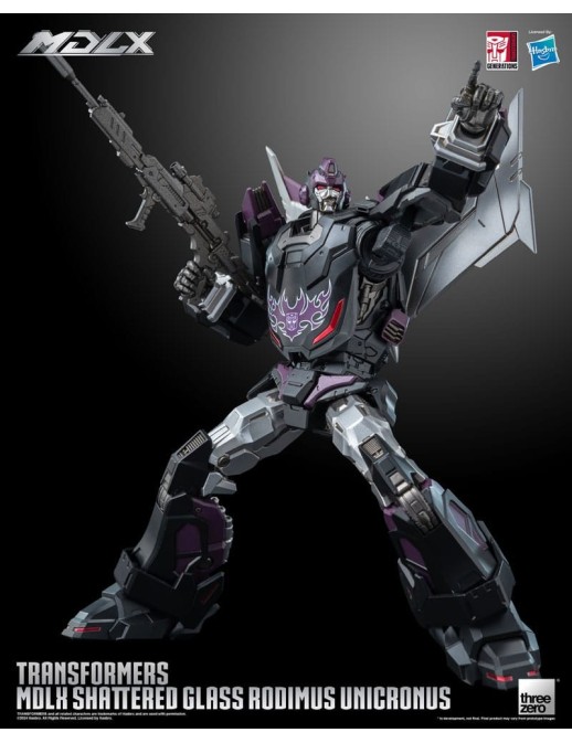 Threezero Transformers MDLX Articulated Figures Series Shattered Glass Rodimus Unicronus