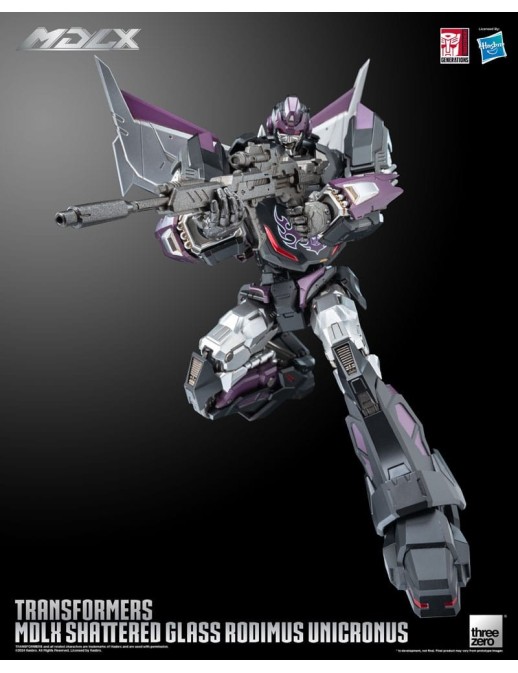 Threezero Transformers MDLX Articulated Figures Series Shattered Glass Rodimus Unicronus