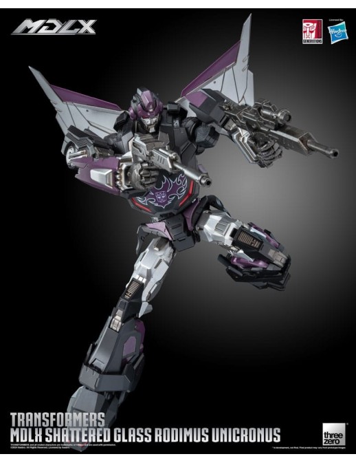 Threezero Transformers MDLX Articulated Figures Series Shattered Glass Rodimus Unicronus