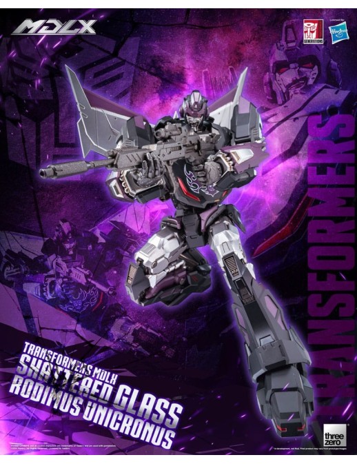 Threezero Transformers MDLX Articulated Figures Series Shattered Glass Rodimus Unicronus