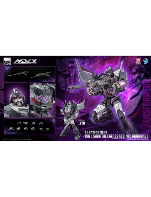 Threezero Transformers MDLX Articulated Figures Series Shattered Glass Rodimus Unicronus