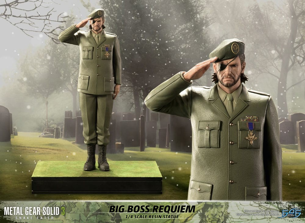 FIRST 4 FIGURES METAL GEAR SOLID 3 SNAKE EATER BIG BOSS REQUIEM