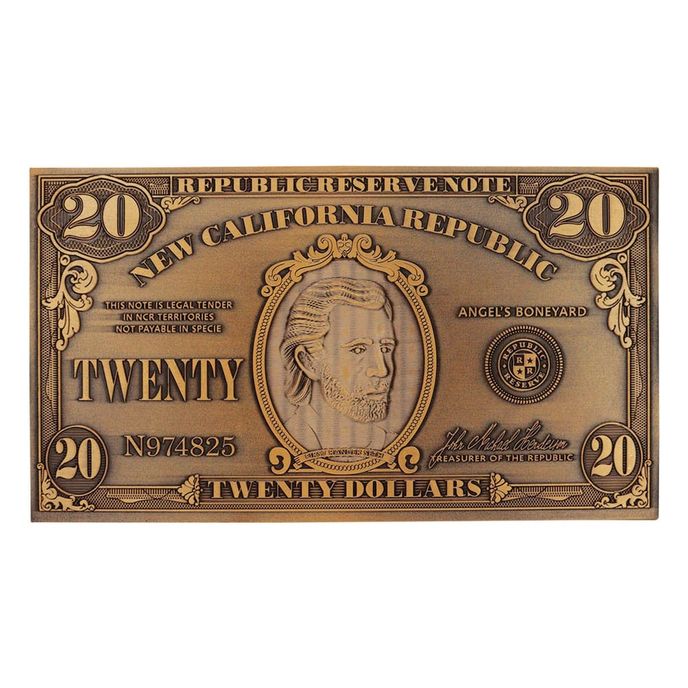 FANATTIK FALLOUT NEW VEGAS NEW CALIFORNIA REPUBLIC $20 BILL LIMITED EDITION