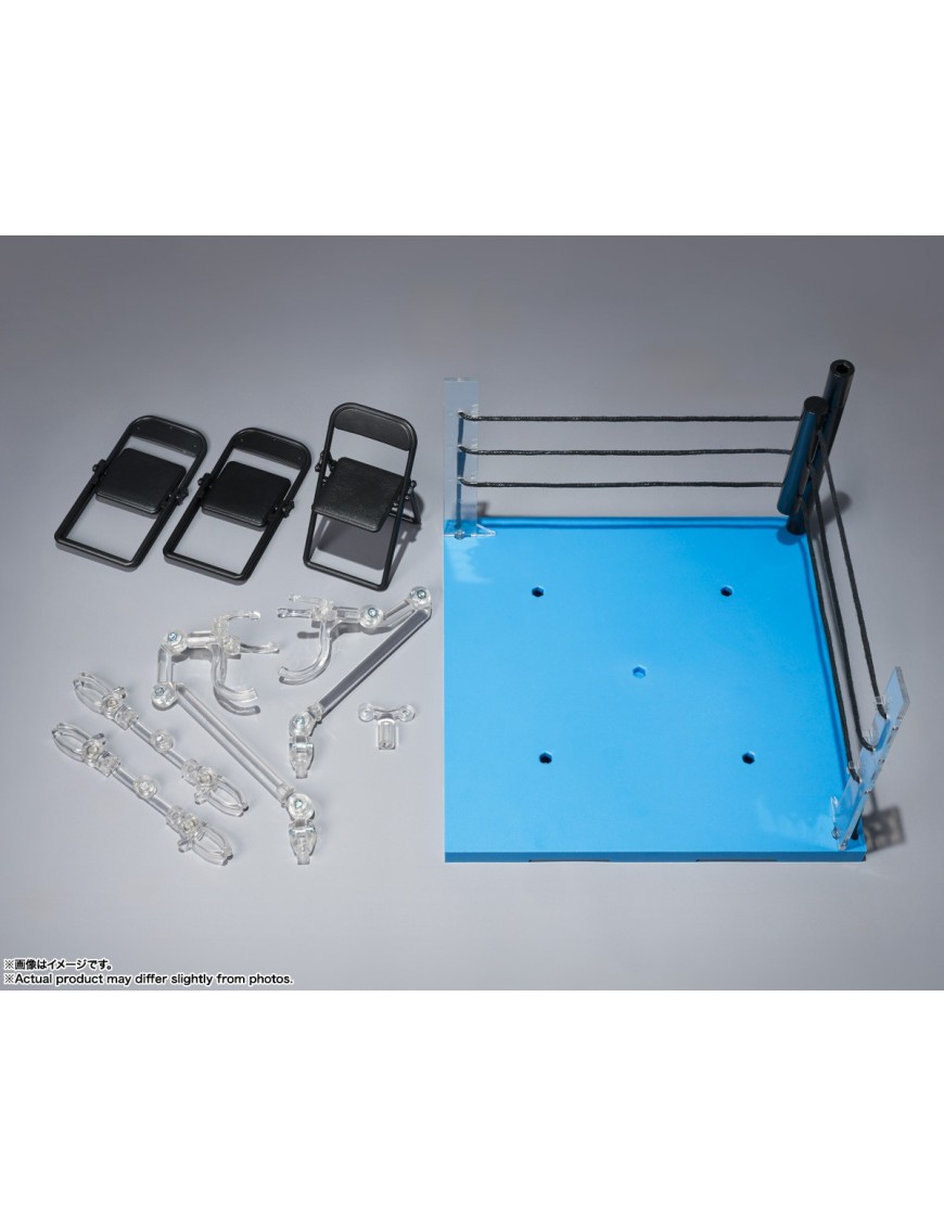 Bandai Tamashii Stage ACT Ring Corner Neutral Corner & Pipe Chair Set Bandai Tamashii Stage ACT Ring Corner Neutral Corner & Pipe Chair Set
