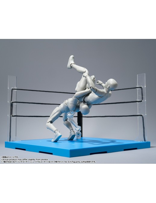 Bandai Tamashii Stage ACT Ring Corner Neutral Corner & Pipe Chair Set