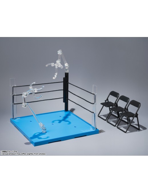Bandai Tamashii Stage ACT Ring Corner Neutral Corner & Pipe Chair Set