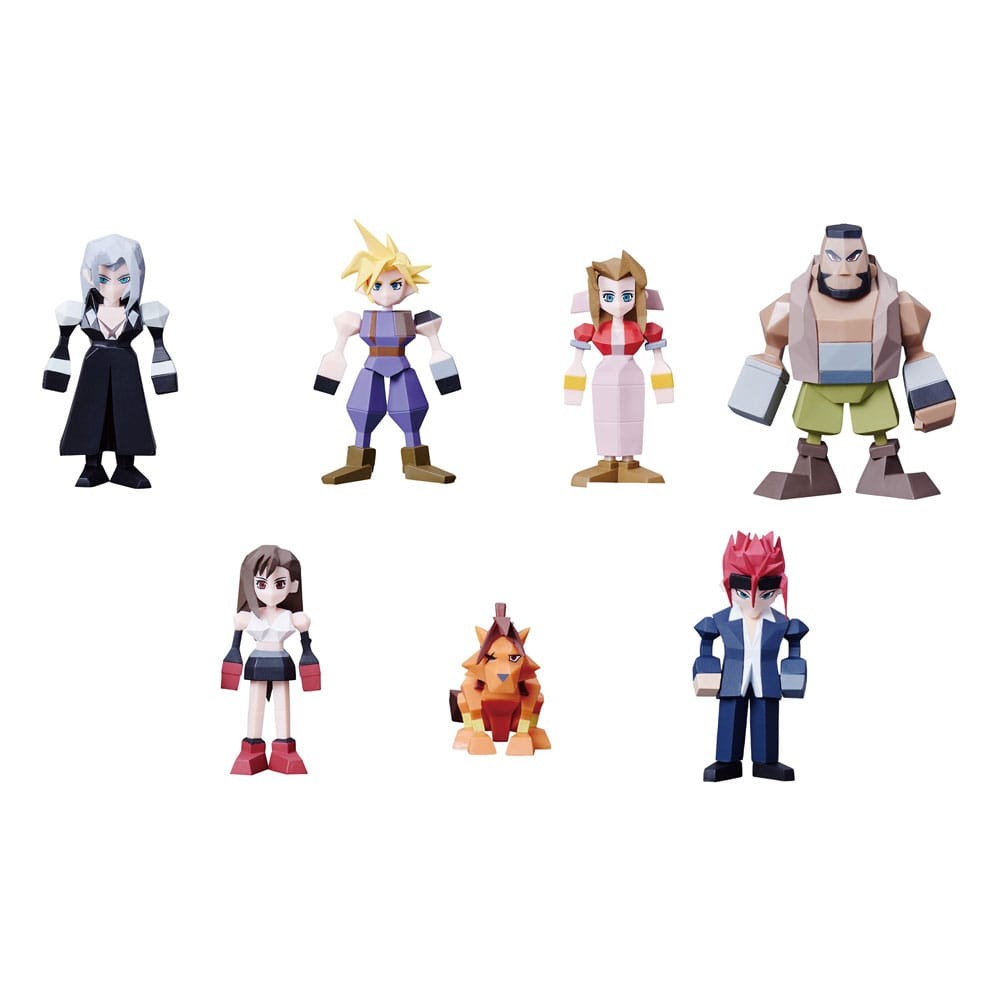 SQUARE ENIX FINAL FANTASY VII POLYGON FIGURE VOL. 1 BOX OF 7 RANDOM FIGURES