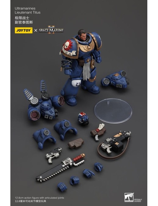 Joy Toy Warhammer 40,000 Space Marine 2 Ultramarines Lieutenant Titus