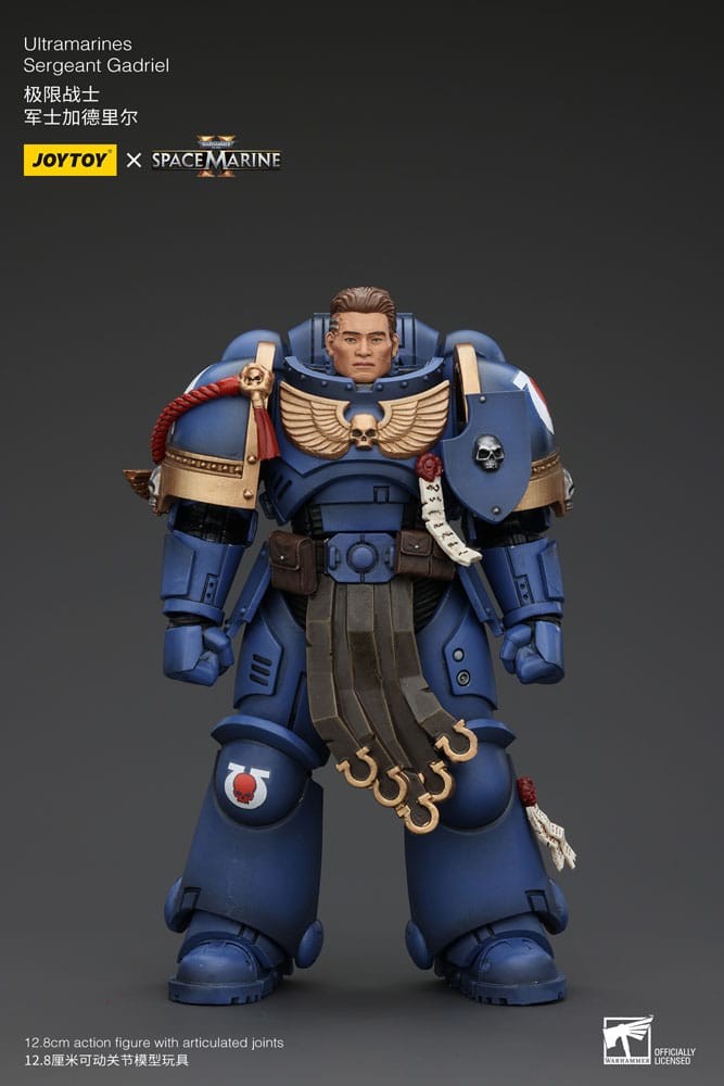 JOY TOY WARHAMMER 40,000 SPACE MARINE 2 ULTRAMARINES SERGEANT GADRIEL
