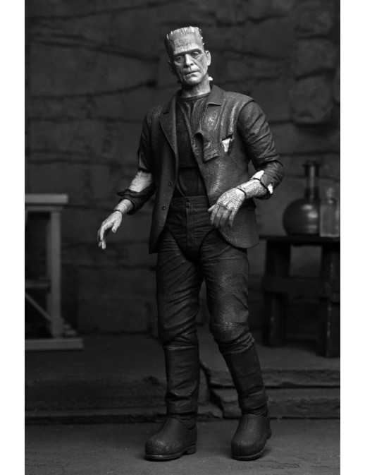Neca Universal Monsters Ultimate Bride of Frankenstein Frankenstein's Monster Black & White Version