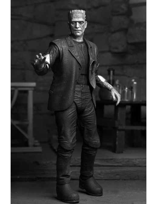 Neca Universal Monsters Ultimate Bride of Frankenstein Frankenstein's Monster Black & White Version