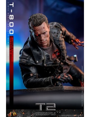 Hot Toys Movie Masterpiece Terminator 2 Judgement Day T-800 Battle Damaged Version 2.0 1/6 Scale Collectible Figure