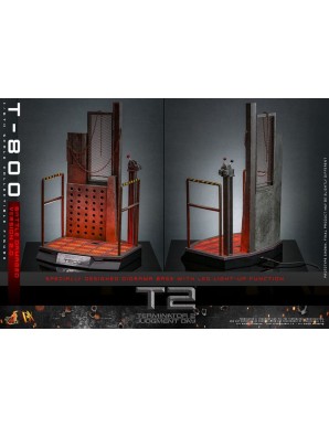 Hot Toys Movie Masterpiece Terminator 2 Judgement Day T-800 Battle Damaged Version 2.0 1/6 Scale Collectible Figure