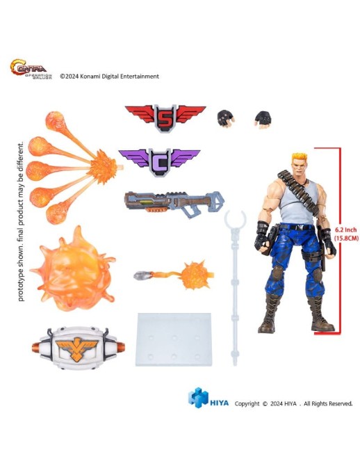 Hiya Toys Exquisite Basic Series Contra Operation Galuga Bill Rizer