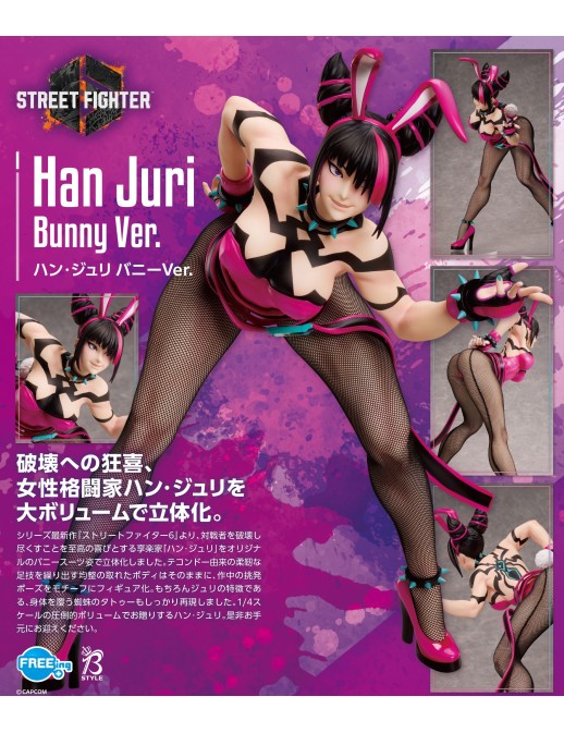 Union Creative X FREEing B-Style Street Fighter 6 Juri Bunny Version