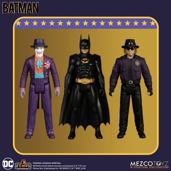 Mezco Batman 1989 5 Points Action Figures Deluxe Box Set