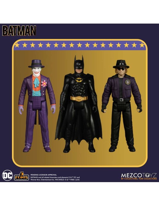 Mezco Batman 1989 5 Points Action Figures Deluxe Box Set