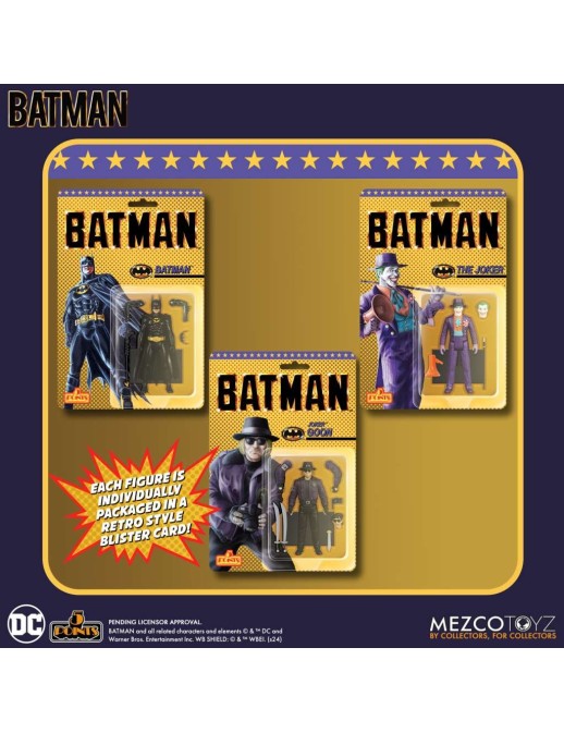 Mezco Batman 1989 5 Points Action Figures Deluxe Box Set