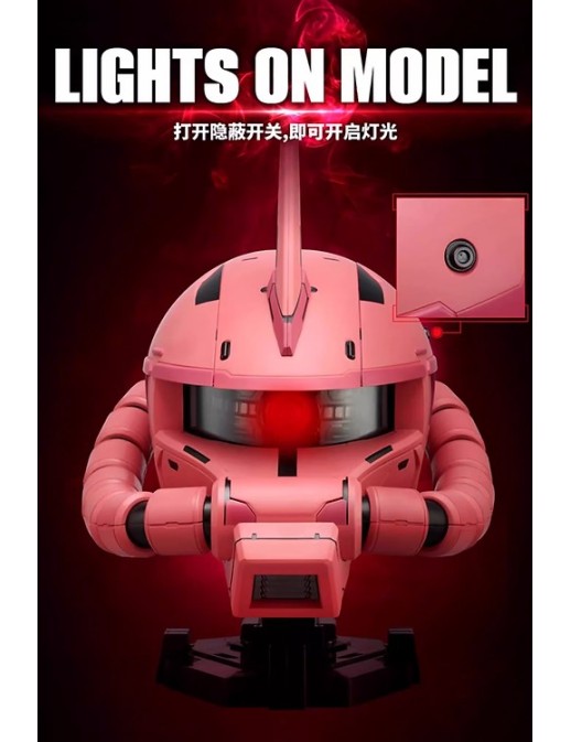 Bandai BN Head Collection Vol.3 Mobile Suit Gundam MS-06S Char's Zaku II Head Sculpt