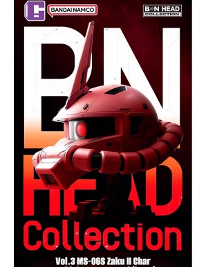 Bandai BN Head Collection Vol.3 Mobile Suit Gundam MS-06S Char's Zaku II Head Sculpt