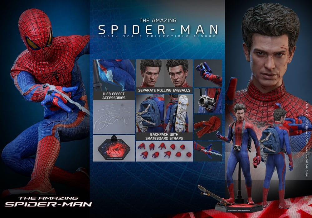HOT TOYS MOVIE MASTERPIECE THE AMAZING SPIDER-MAN 1/6 SCALE COLLECTIBLE FIGURE
