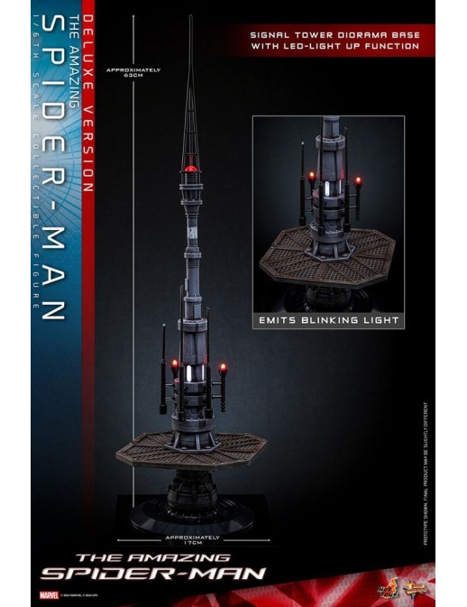 Hot Toys Movie Masterpiece The Amazing Spider-Man 1/6 Scale Collectible Figure Deluxe Edition