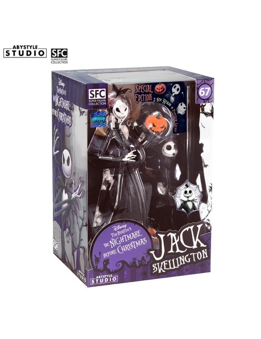 Abystyle Studio Super Figure Collection Nightmare Before Christmas Jack Skellington "Jack Scary Smiling Face"