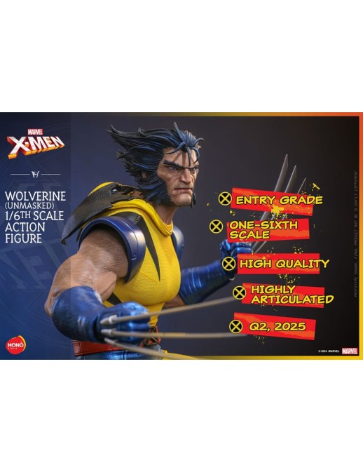 Hono Studio X-Men Wolverine Unmasked 1/6 Scale Figure