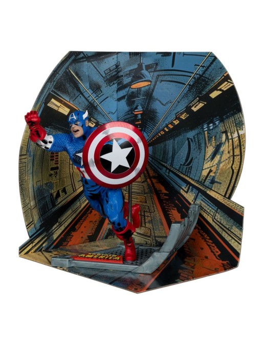 Mc Farlane Toys Marvel Comics Captain America 100 1/10 Scale Statue
