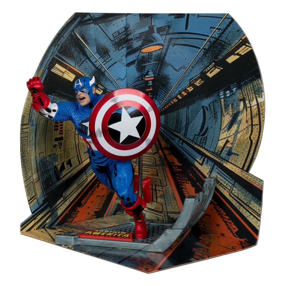 MC FARLANE TOYS MARVEL COMICS CAPTAIN AMERICA 100 1/10 SCALE STATUE