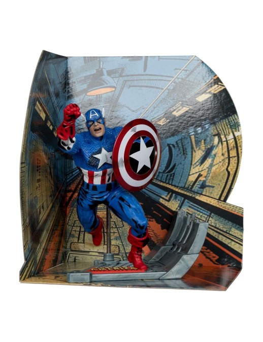 Mc Farlane Toys Marvel Comics Captain America 100 1/10 Scale Statue