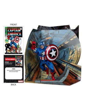 Mc Farlane Toys Marvel Comics Captain America 100 1/10 Scale Statue