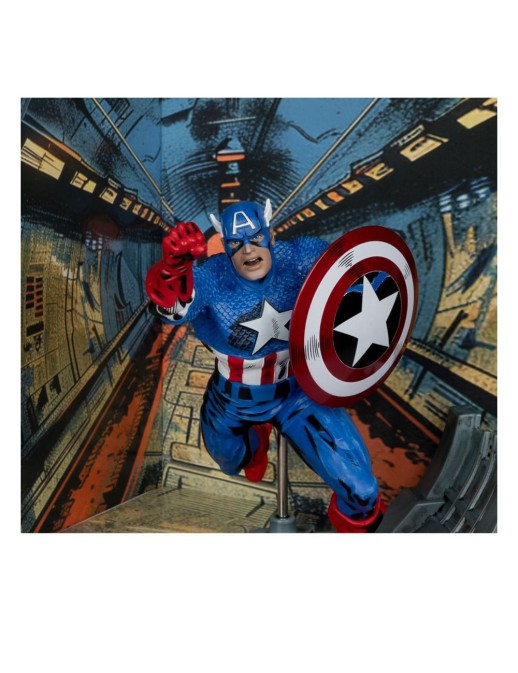Mc Farlane Toys Marvel Comics Captain America 100 1/10 Scale Statue