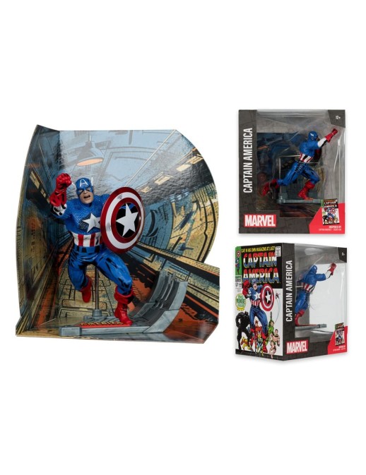 Mc Farlane Toys Marvel Comics Captain America 100 1/10 Scale Statue