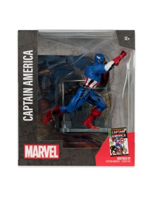 Mc Farlane Toys Marvel Comics Captain America 100 1/10 Scale Statue