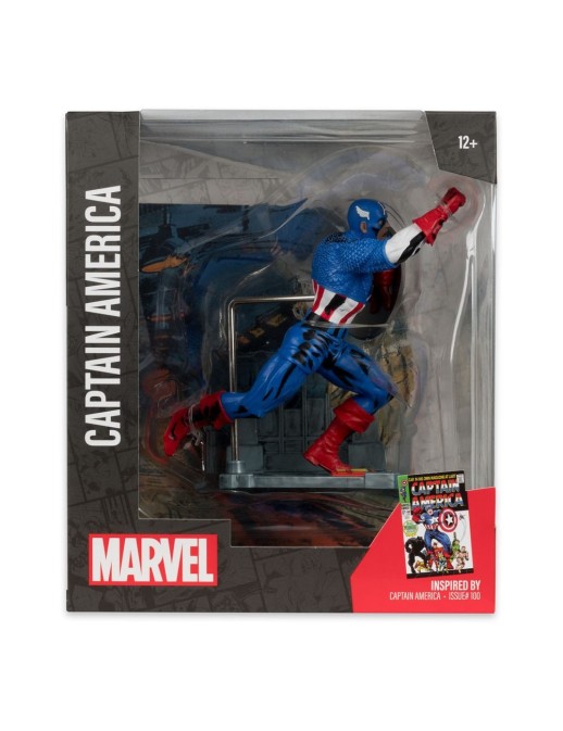 Mc Farlane Toys Marvel Comics Captain America 100 1/10 Scale Statue