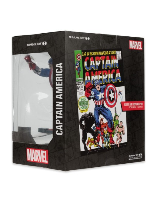 Mc Farlane Toys Marvel Comics Captain America 100 1/10 Scale Statue