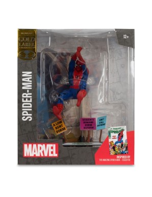 Mc Farlane Toys Marvel Comics Spider-Man The Amazing Spider-Man 68 1/10 Scale Statue Gold Label