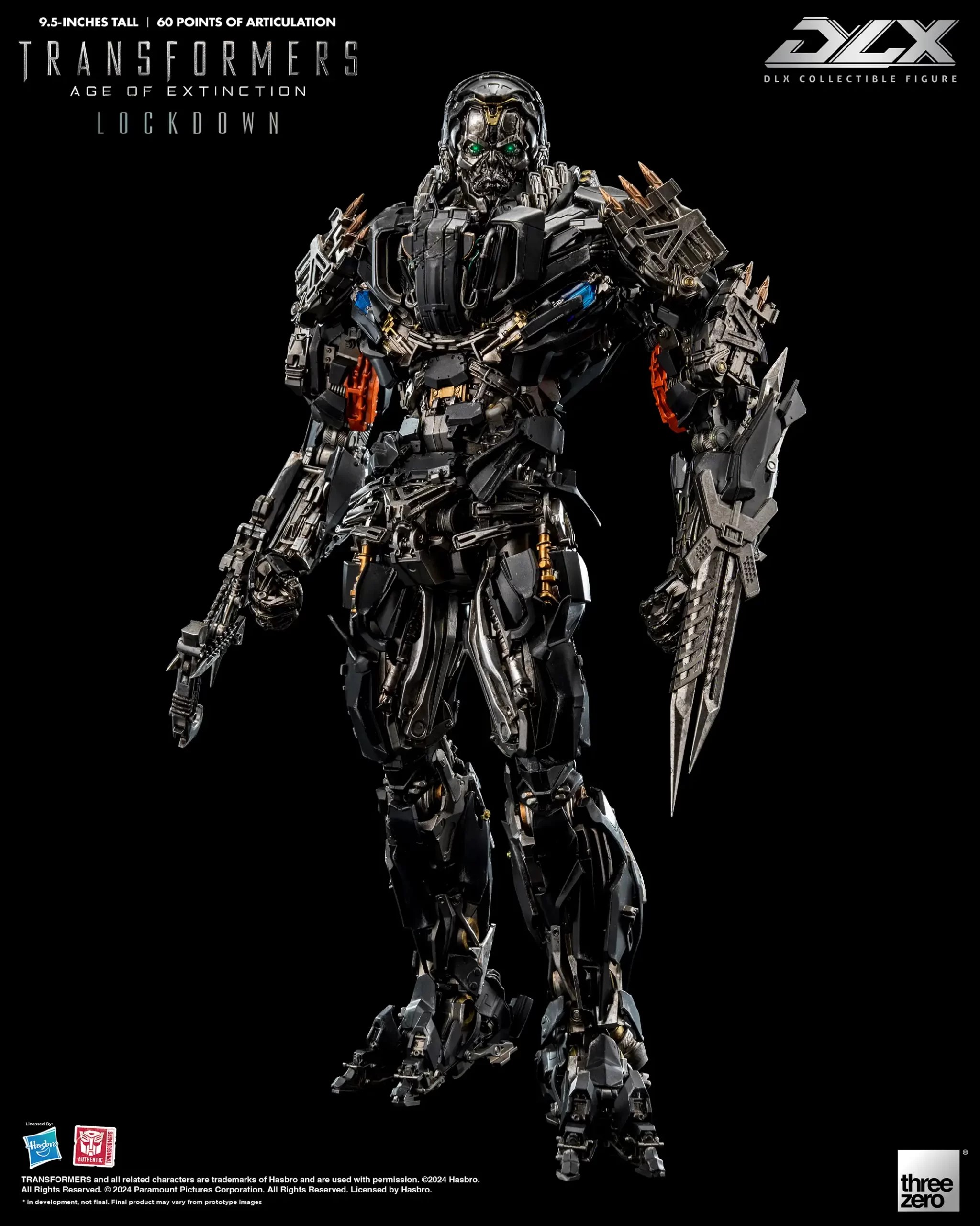THREEZERO TRANSFORMERS AGE OF EXTINCTION DLX SCALE COLLECTIBLE FIGURE LOCKDOWN