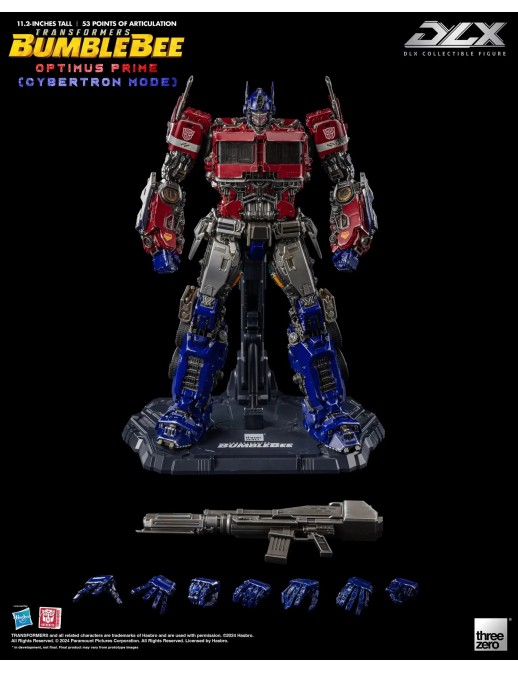 Threezero Transformers Bumblebee DLX Scale Collectible Figure Series Optimus Prime Cybertron Mode