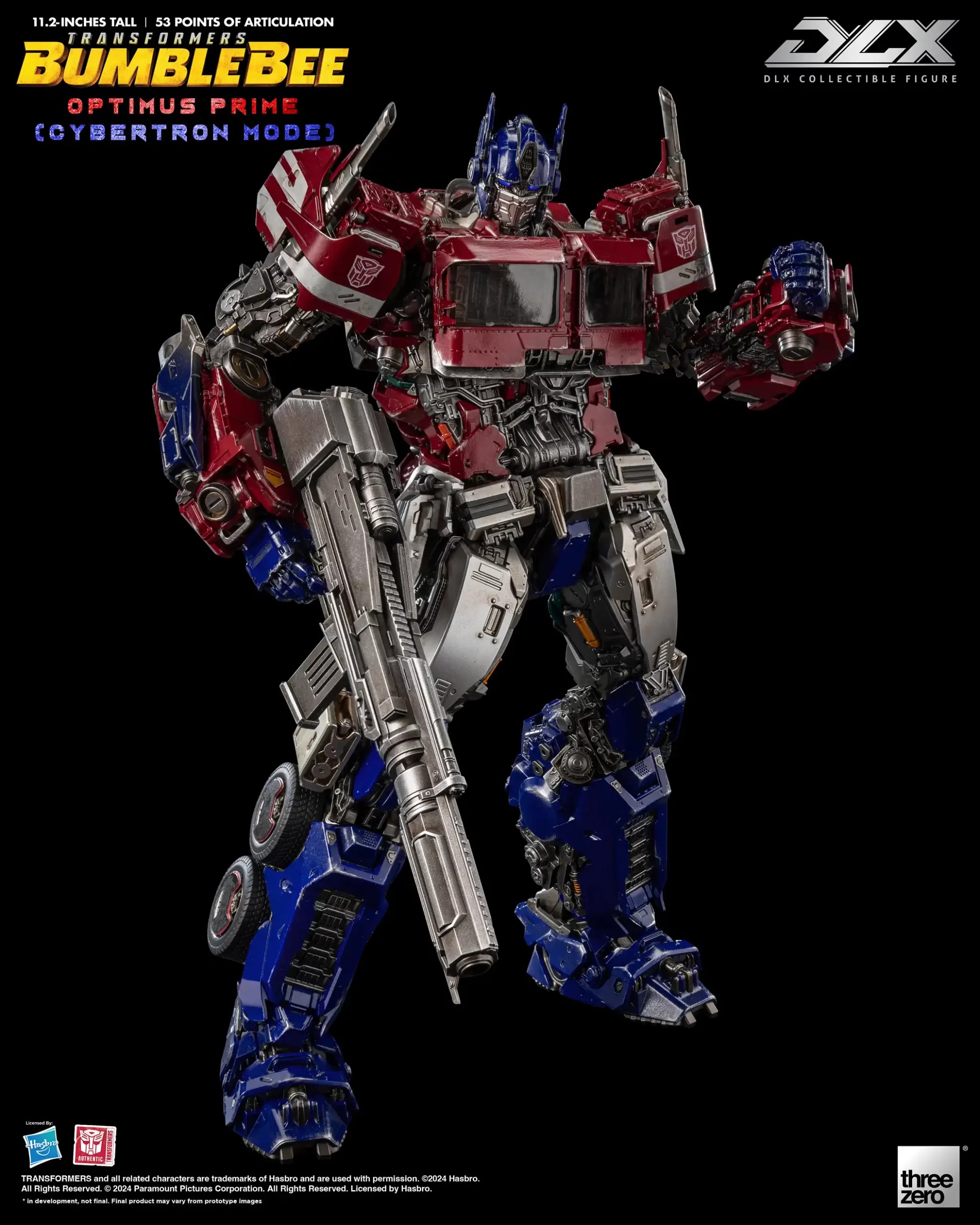 THREEZERO TRANSFORMERS BUMBLEBEE DLX SCALE COLLECTIBLE FIGURE SERIES OPTIMUS PRIME CYBERTRON MODE