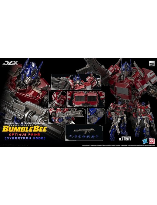 Threezero Transformers Bumblebee DLX Scale Collectible Figure Series Optimus Prime Cybertron Mode