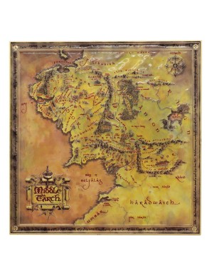 Fanattik Lord of the Rings Middle-Earth Map Limited Edition