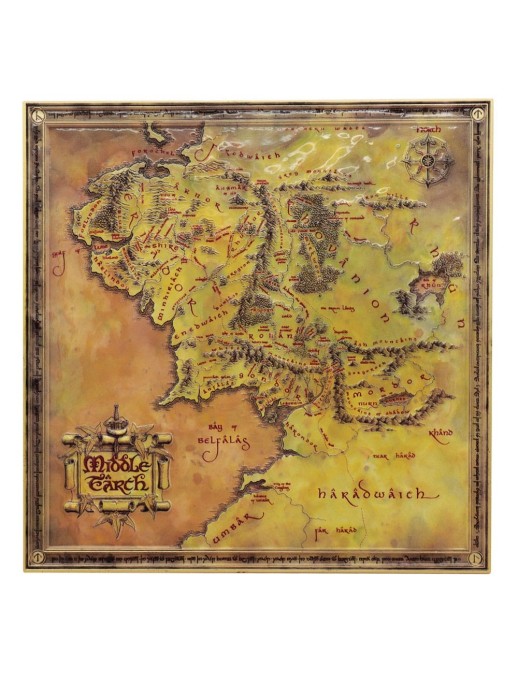 Fanattik Lord of the Rings Middle-Earth Map Limited Edition