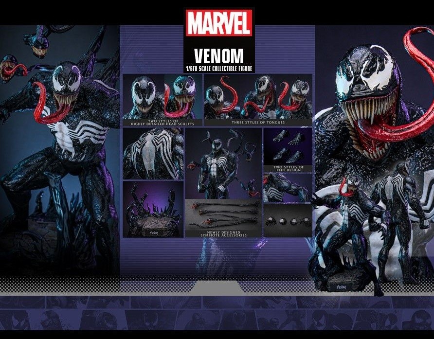 HOT TOYS MARVEL COMICS VENOM 1/6 SCALE COLLECTIBLE FIGURE