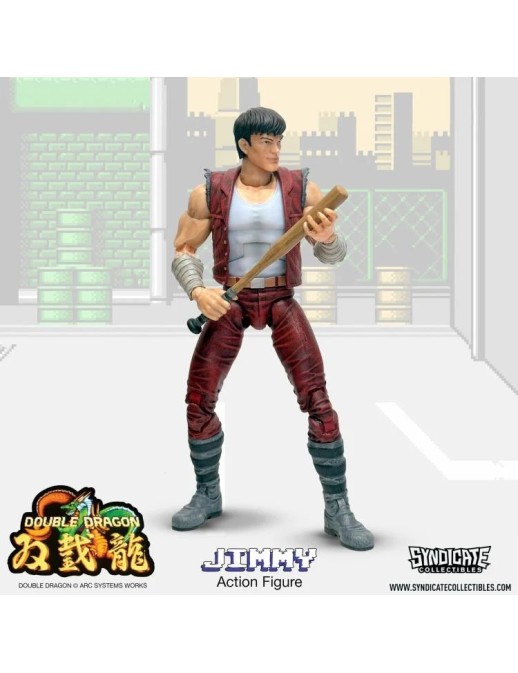 Syndicate Collectibles Double Dragon Jimmy Lee Deluxe Action Figure