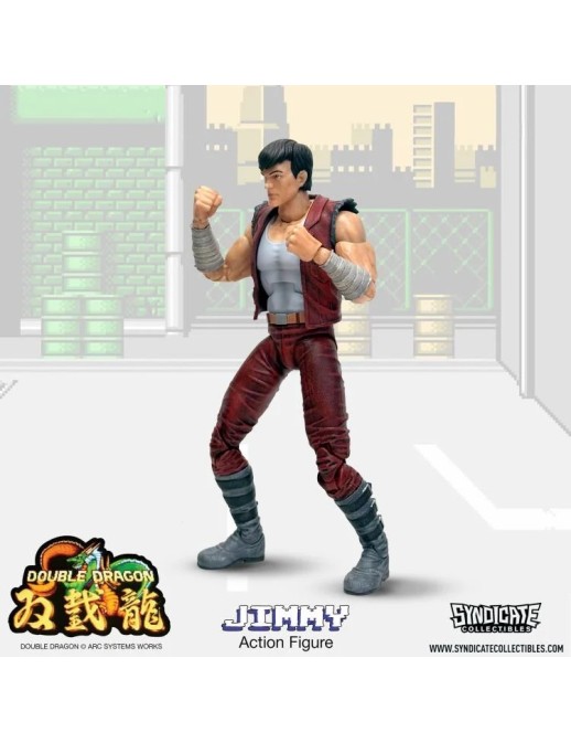Syndicate Collectibles Double Dragon Jimmy Lee Deluxe Action Figure